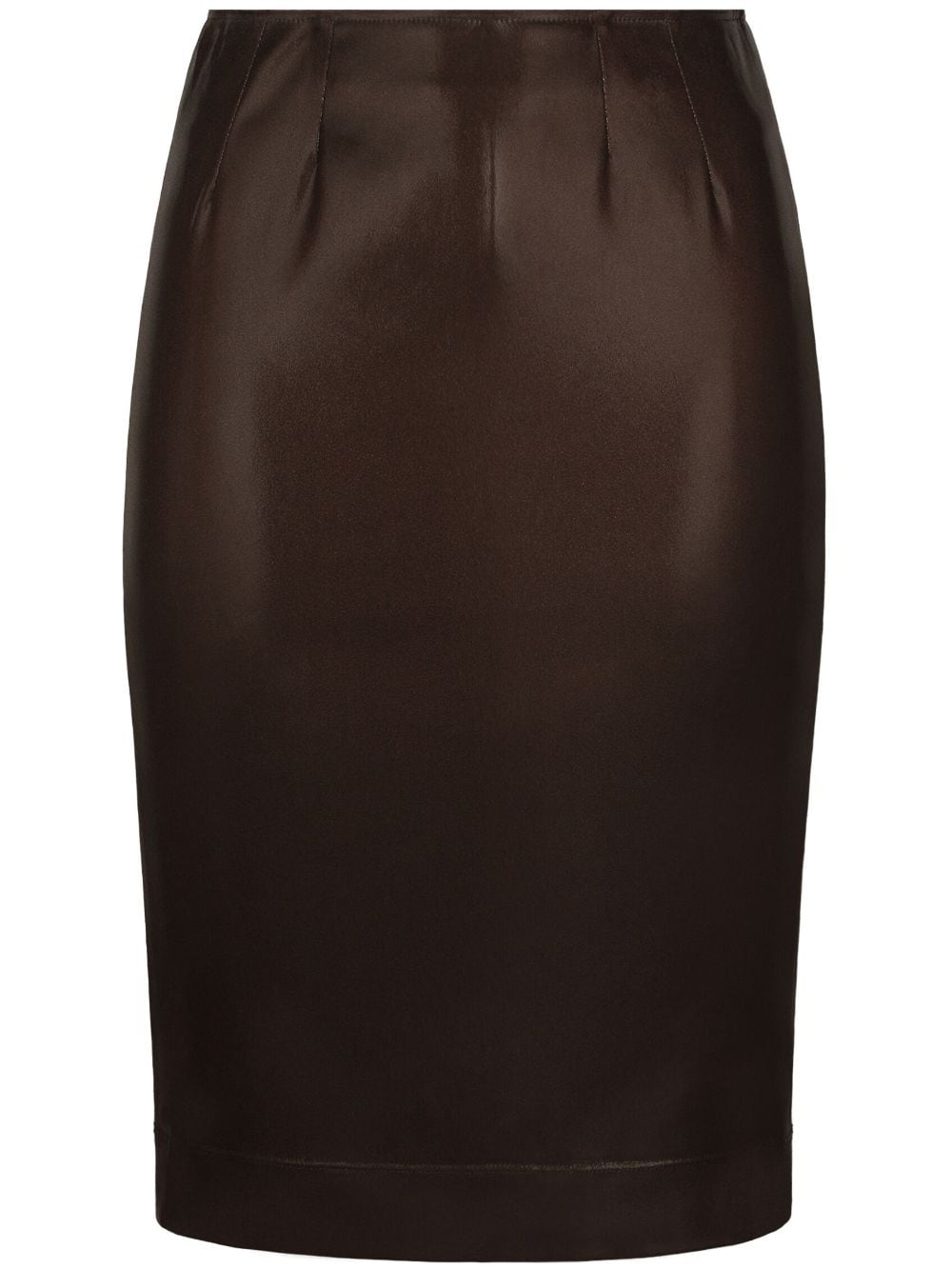 Dolce & Gabbana high-waisted midi pencil-skirt - Brown von Dolce & Gabbana