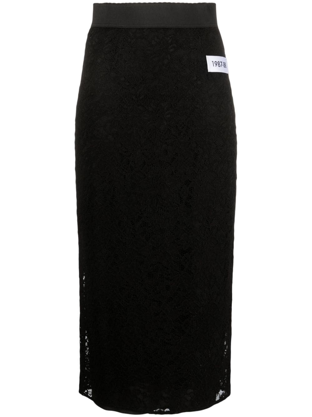 Dolce & Gabbana high-waisted pencil skirt - Black von Dolce & Gabbana