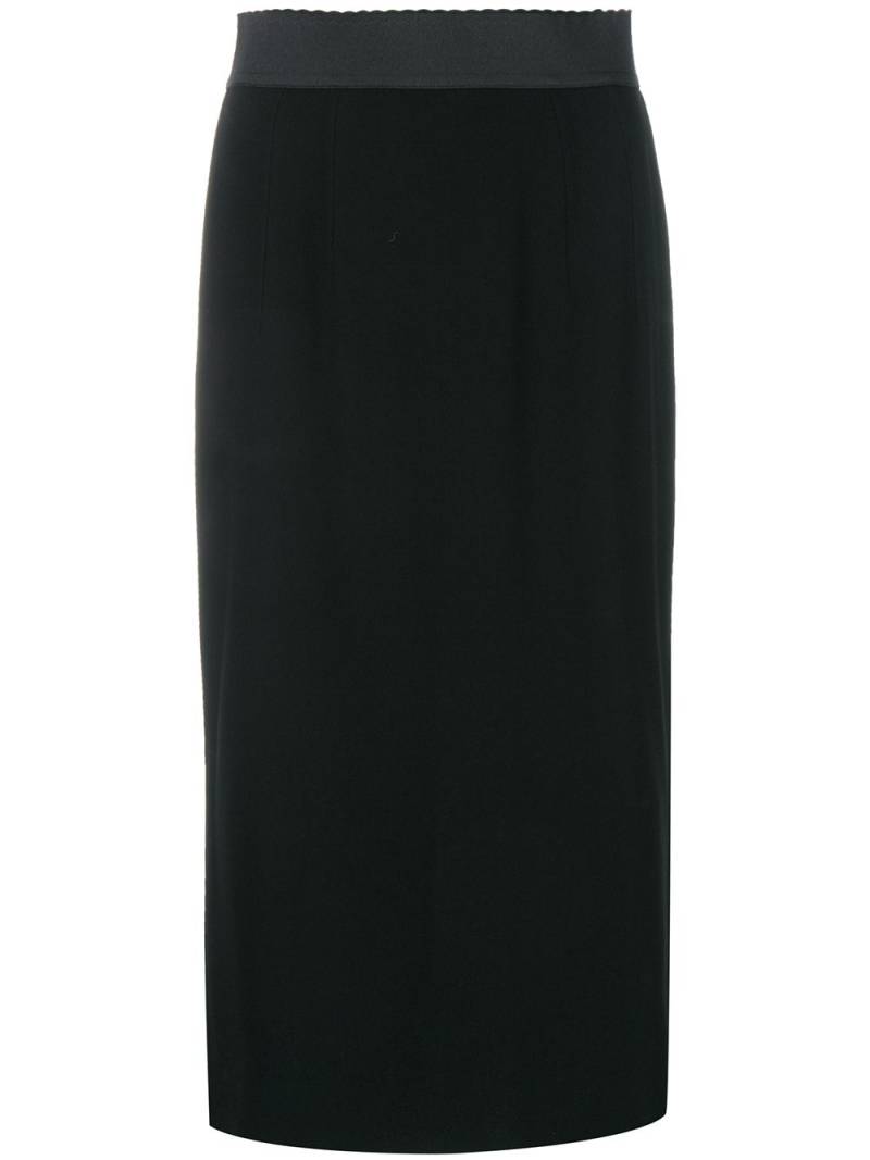 Dolce & Gabbana high-waisted pencil skirt - Black von Dolce & Gabbana