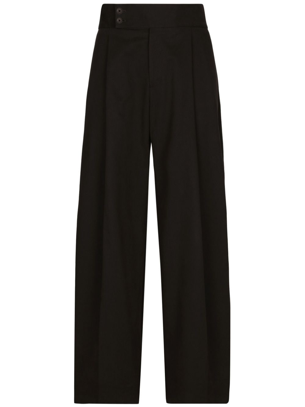 Dolce & Gabbana high-waisted stretch-cotton trousers - Brown von Dolce & Gabbana