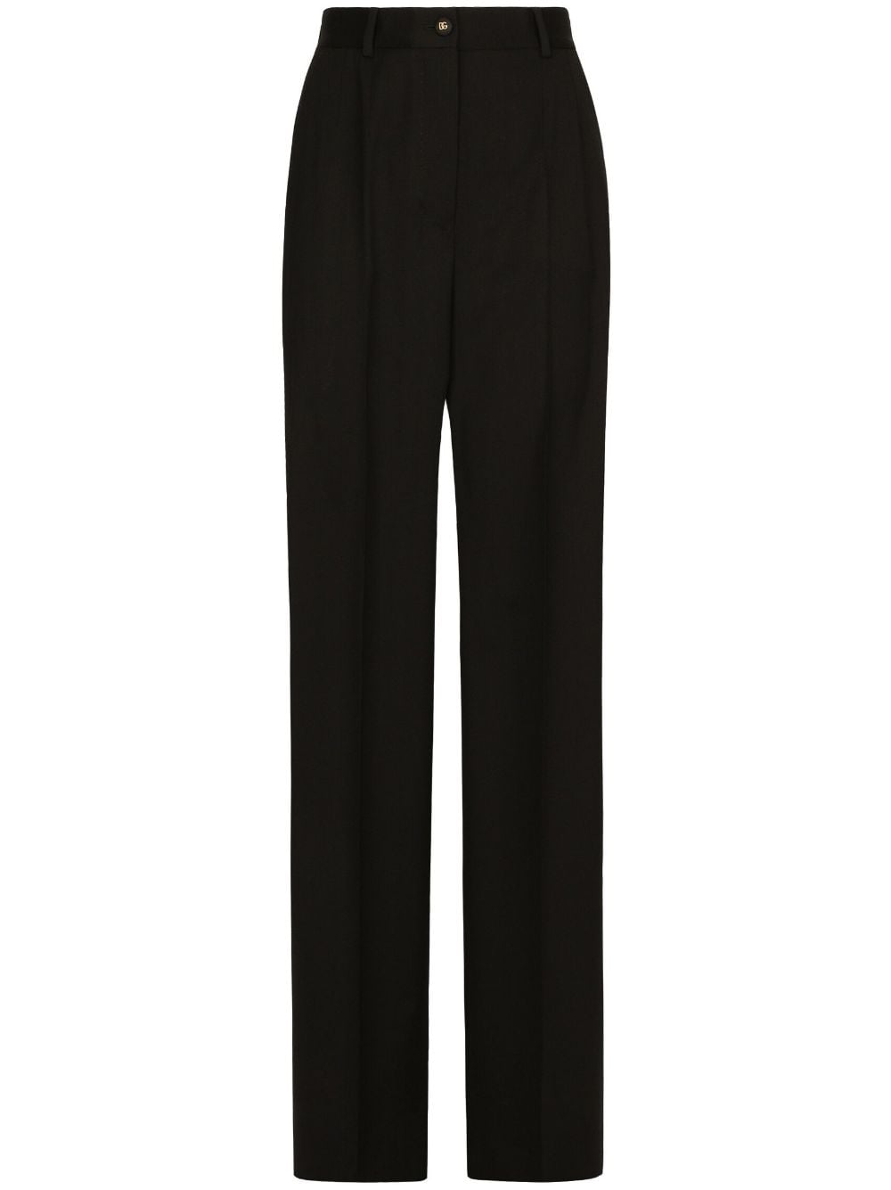 Dolce & Gabbana gabardine wide-leg trousers - Black von Dolce & Gabbana