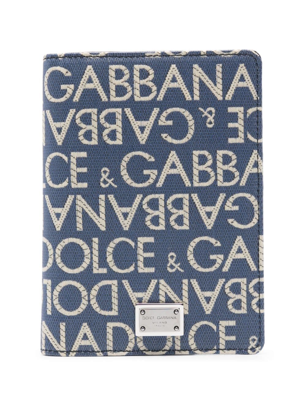 Dolce & Gabbana jacquard-logo motif cardholder - Blue von Dolce & Gabbana