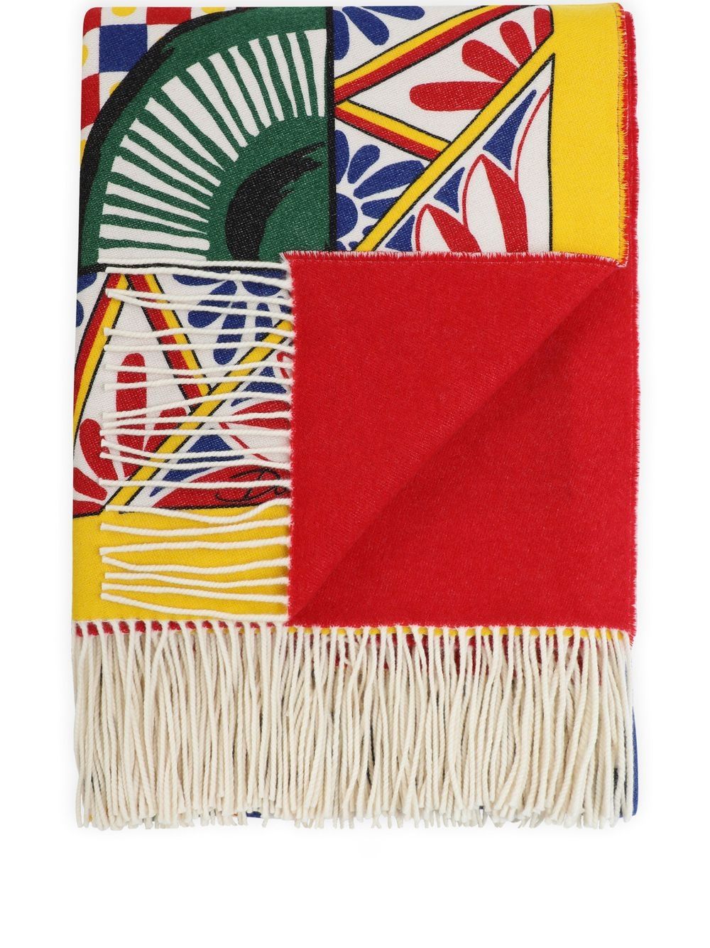 Dolce & Gabbana jacquard-pattern blanket - Red von Dolce & Gabbana