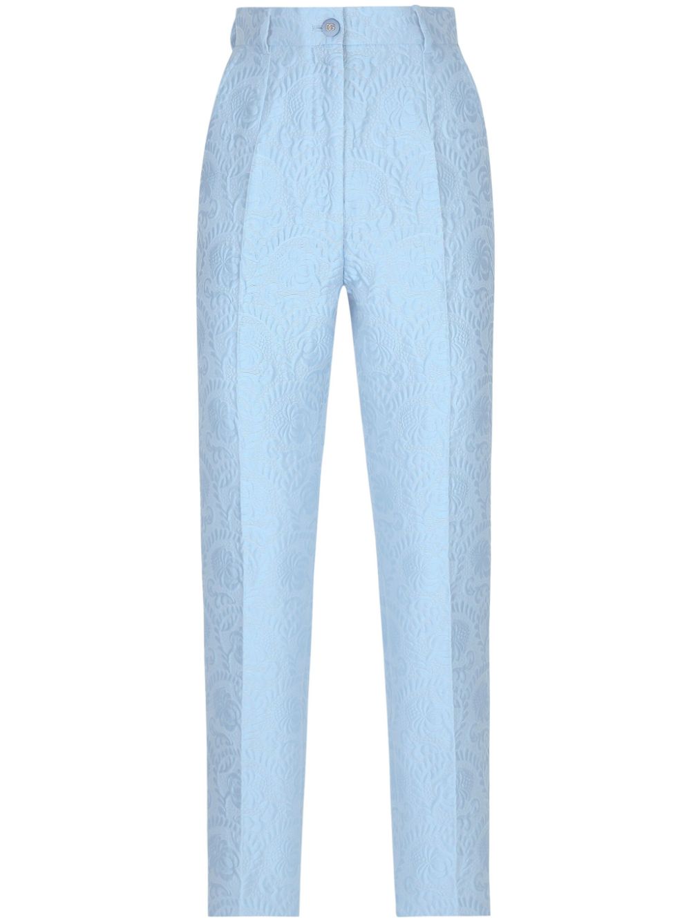 Dolce & Gabbana jacquard tailored trousers - Blue von Dolce & Gabbana