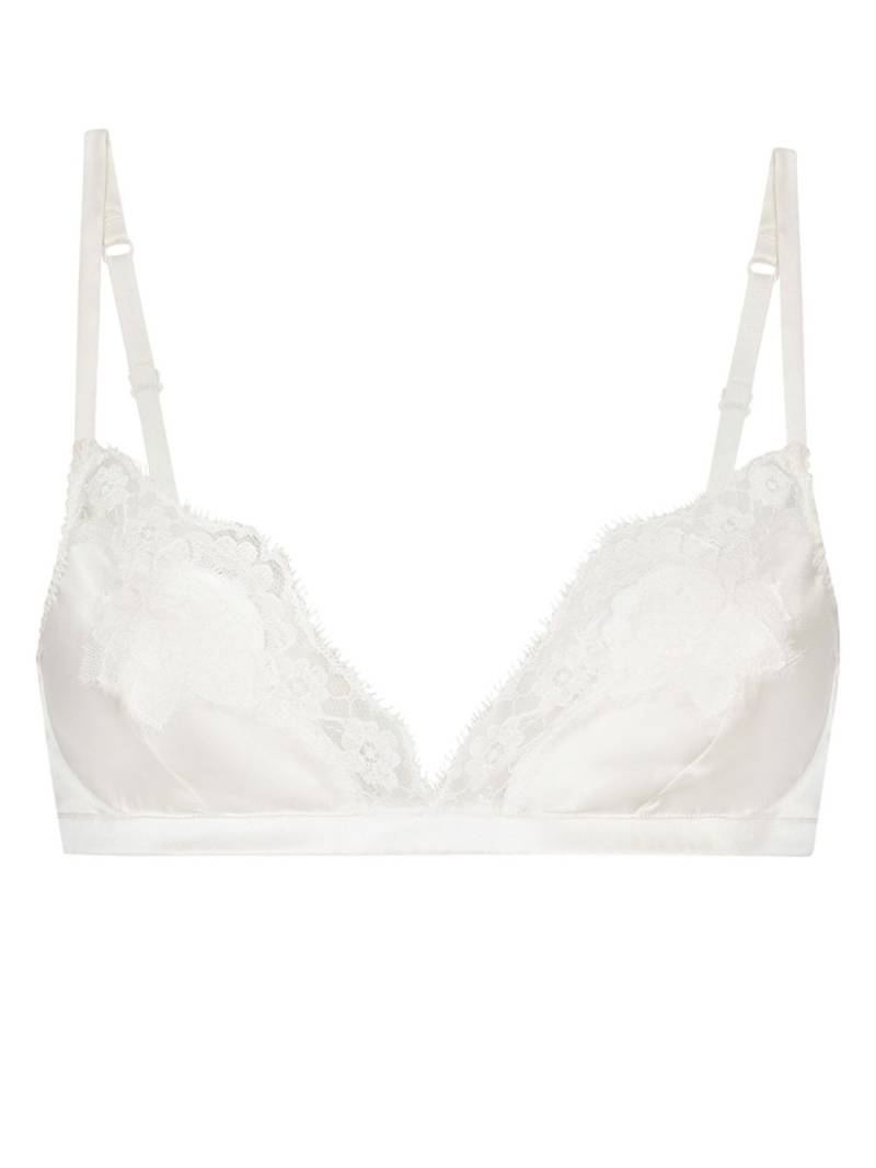 Dolce & Gabbana lace-detail bra - White von Dolce & Gabbana