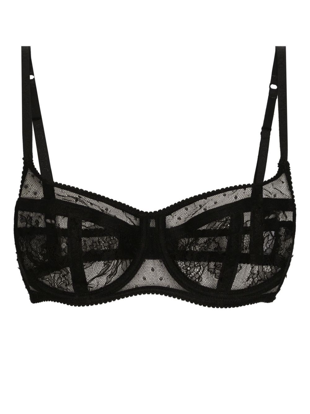 Dolce & Gabbana lace detailing bra - Black von Dolce & Gabbana