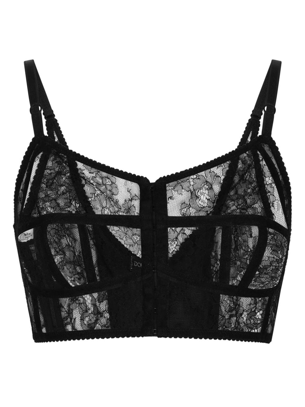 Dolce & Gabbana lace-detailing bustier bra - Black von Dolce & Gabbana