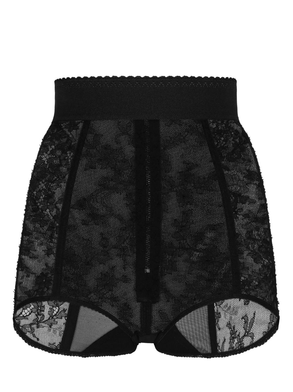 Dolce & Gabbana lace-detailing high-waist culotte briefs - Black von Dolce & Gabbana