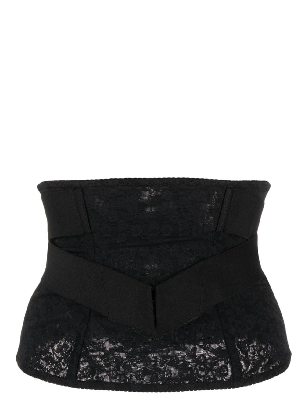 Dolce & Gabbana lace-panelled corset - Black von Dolce & Gabbana