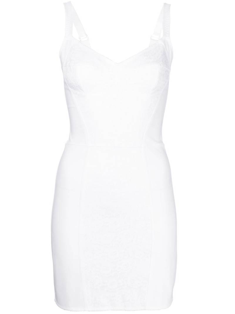 Dolce & Gabbana lace-panelling bustier dress - White von Dolce & Gabbana