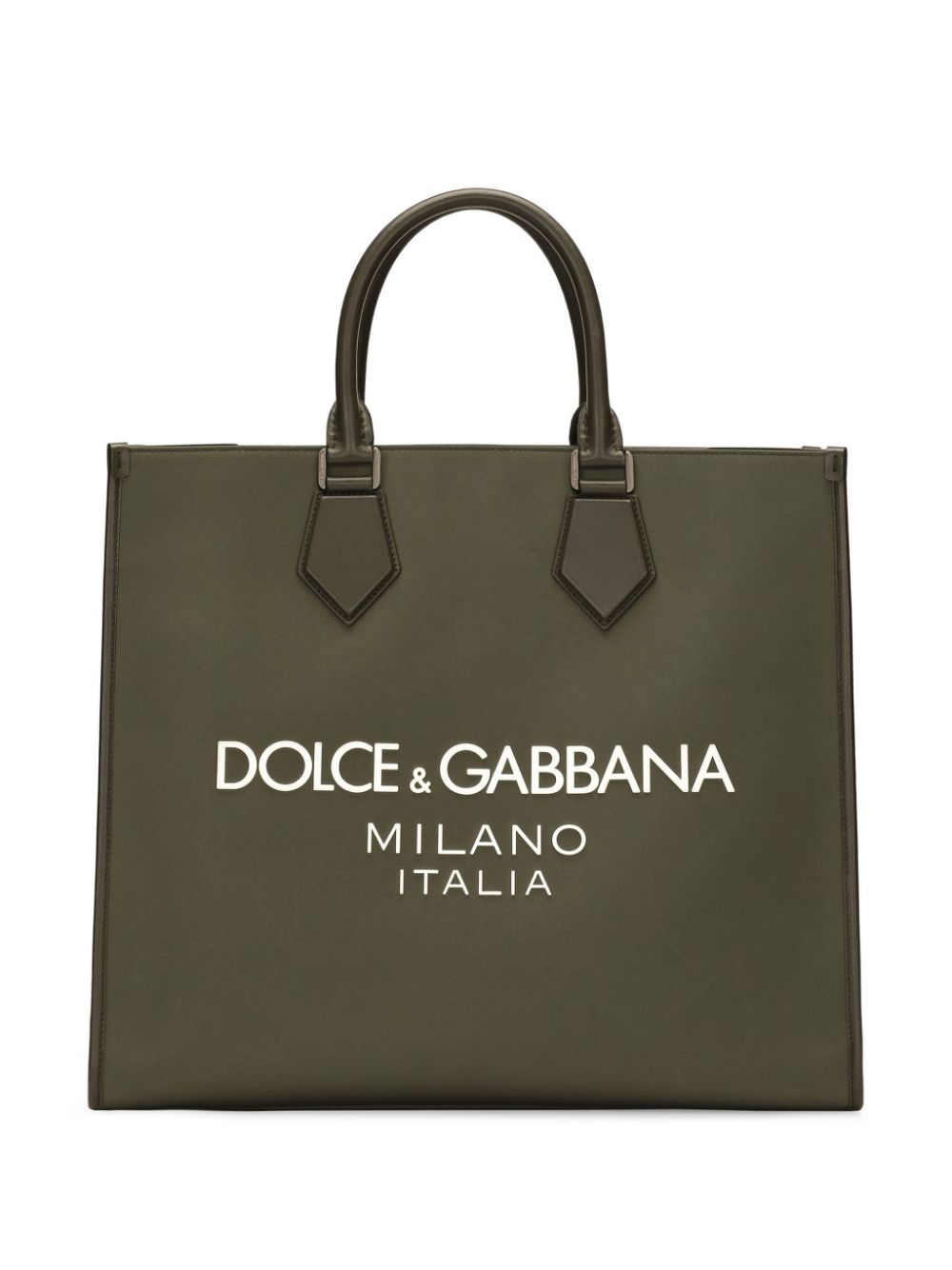 Dolce & Gabbana large logo-print tote bag - Green von Dolce & Gabbana