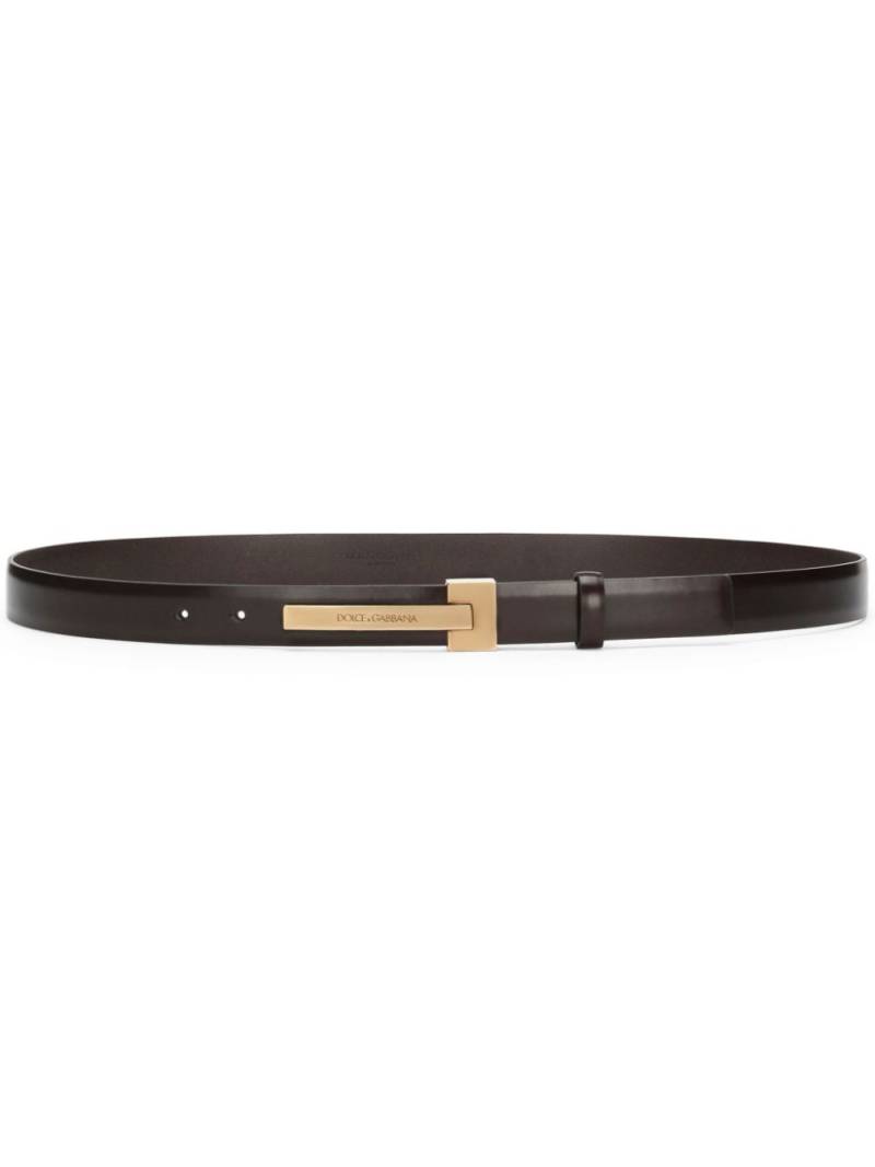 Dolce & Gabbana leather belt - Brown von Dolce & Gabbana