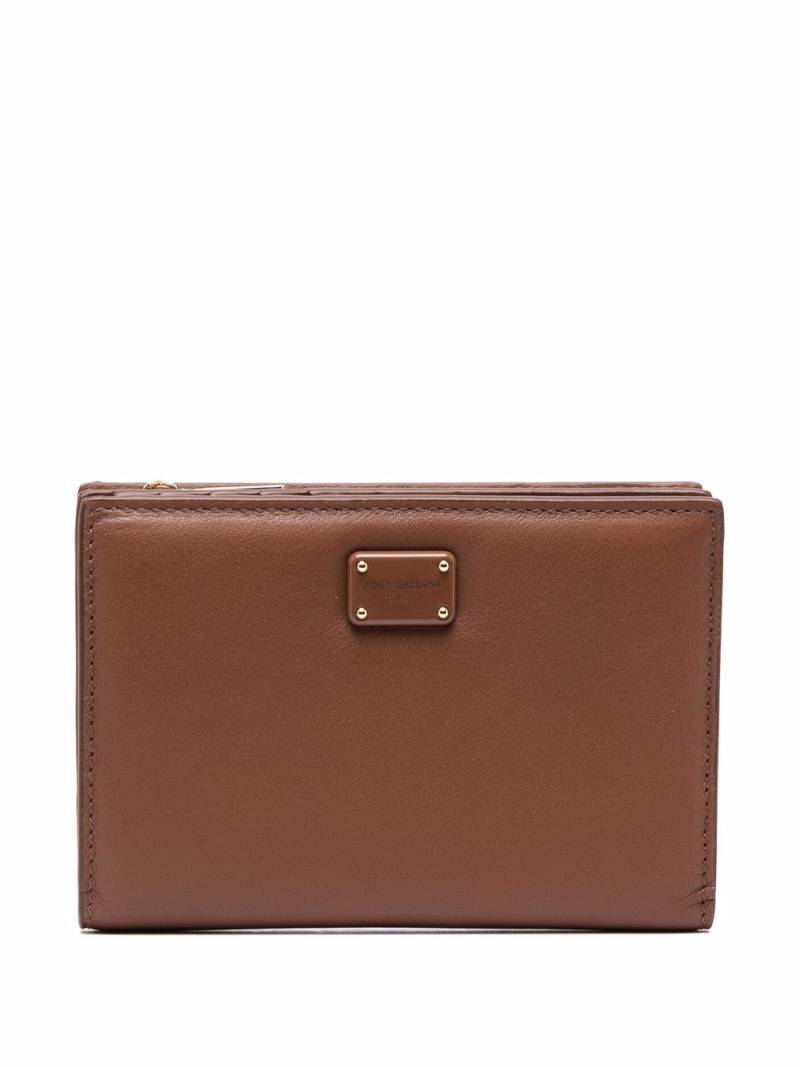 Dolce & Gabbana leather card wallet - Brown von Dolce & Gabbana