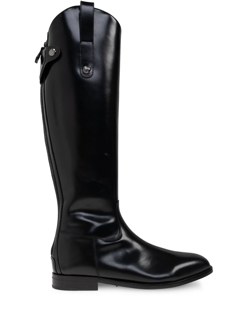 Dolce & Gabbana leather knee-high boots - Black von Dolce & Gabbana