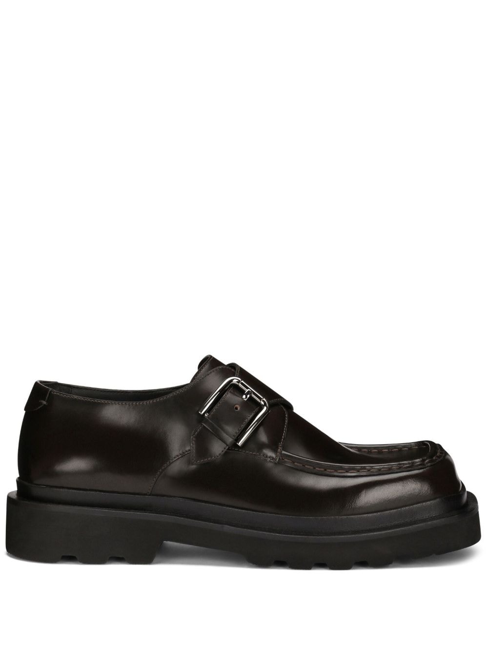 Dolce & Gabbana leather monk shoes - Black von Dolce & Gabbana