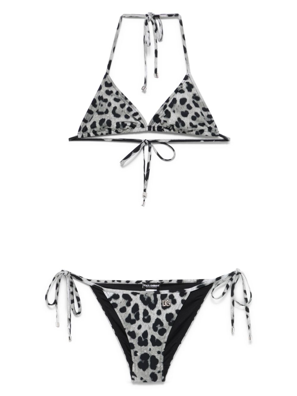 Dolce & Gabbana leopard-print bikini - Grey von Dolce & Gabbana