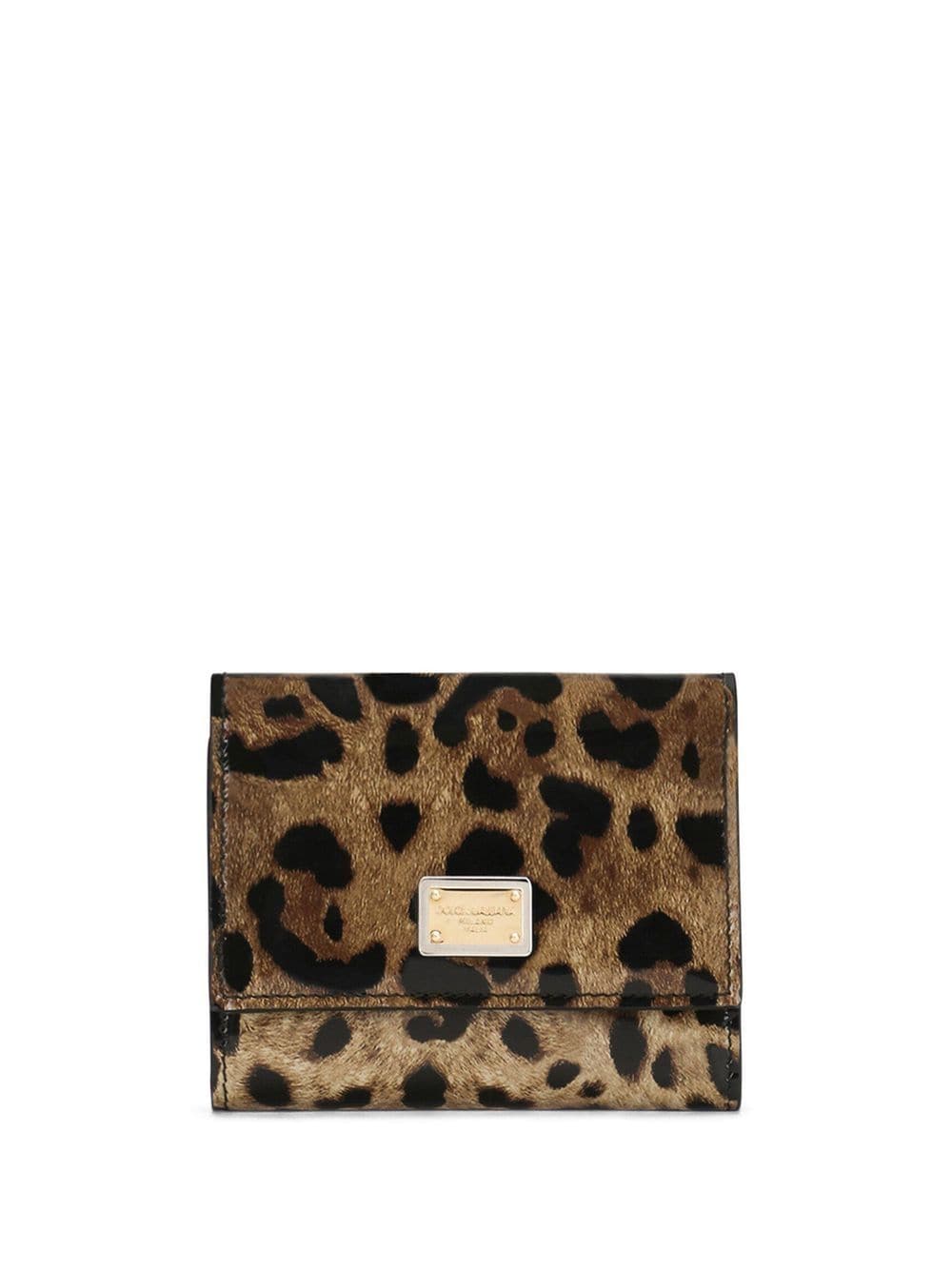 Dolce & Gabbana leopard-print leather wallet - Brown von Dolce & Gabbana