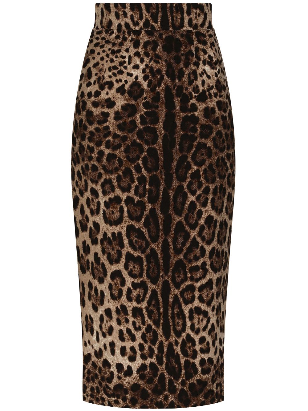 Dolce & Gabbana leopard-print midi skirt - Brown von Dolce & Gabbana