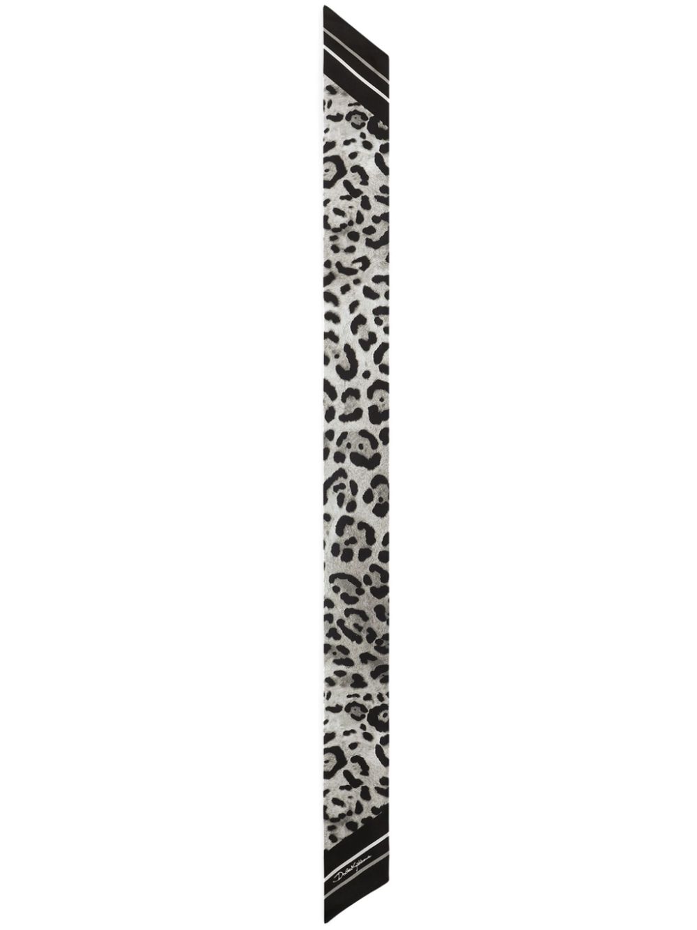 Dolce & Gabbana leopard-print scarf - Black von Dolce & Gabbana