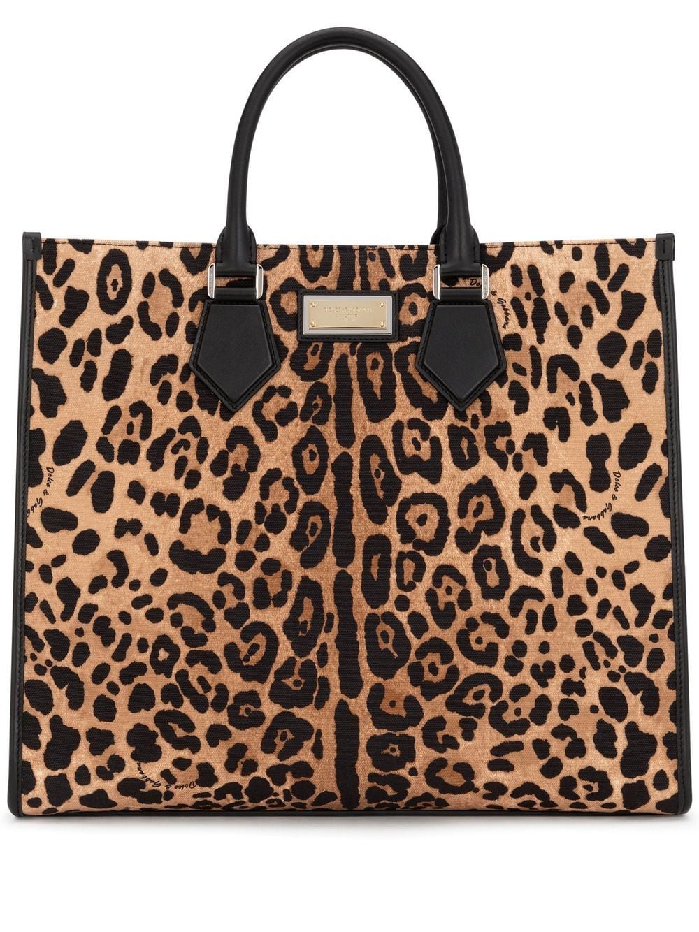 Dolce & Gabbana leopard-print tote bag - Brown von Dolce & Gabbana