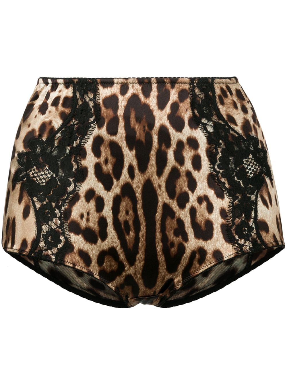 Dolce & Gabbana leopard-print high-waisted briefs - Neutrals von Dolce & Gabbana