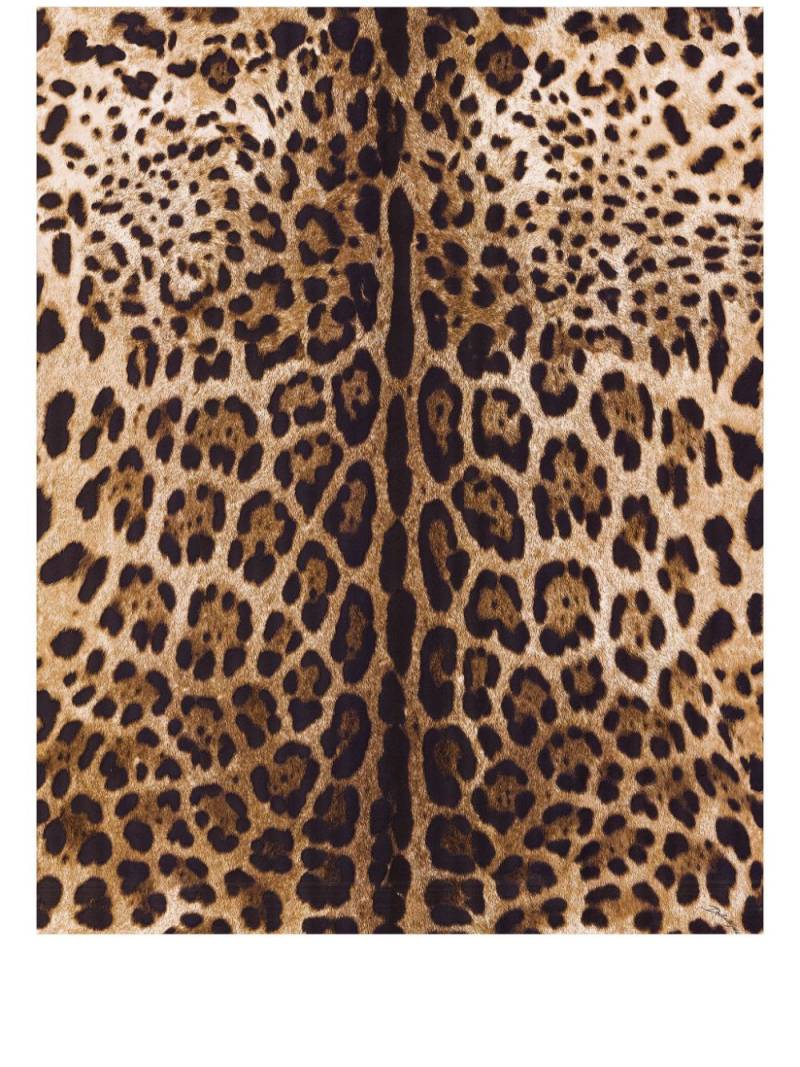 Dolce & Gabbana leopard-print wallpaper - Brown von Dolce & Gabbana