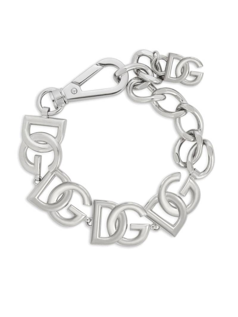 Dolce & Gabbana logo chain bracelet - Silver von Dolce & Gabbana