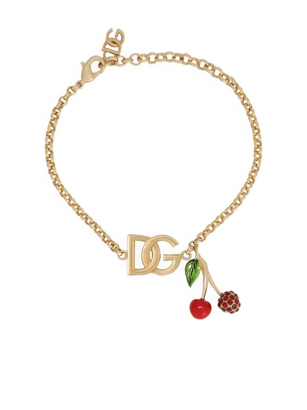 Dolce & Gabbana logo-charm chain bracelet - Gold von Dolce & Gabbana