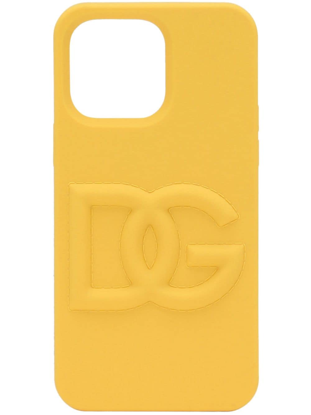 Dolce & Gabbana logo-embossed Iphone 14 Pro Max case - Yellow von Dolce & Gabbana