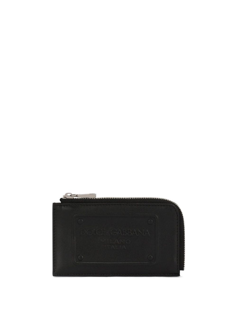 Dolce & Gabbana logo-embossed leather wallet - Black von Dolce & Gabbana