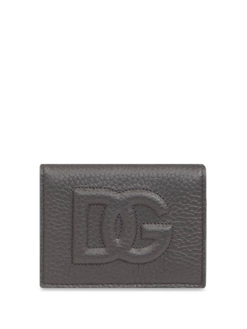 Dolce & Gabbana logo-embossed leather wallet - Grey von Dolce & Gabbana