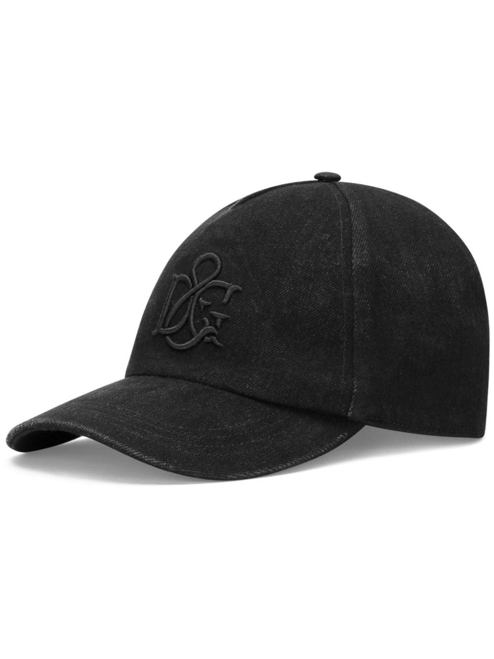 Dolce & Gabbana logo-embroidered baseball cap - Black von Dolce & Gabbana