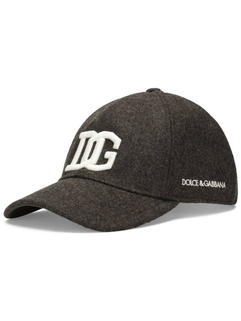 Dolce & Gabbana logo-embroidered baseball cap - Grey von Dolce & Gabbana