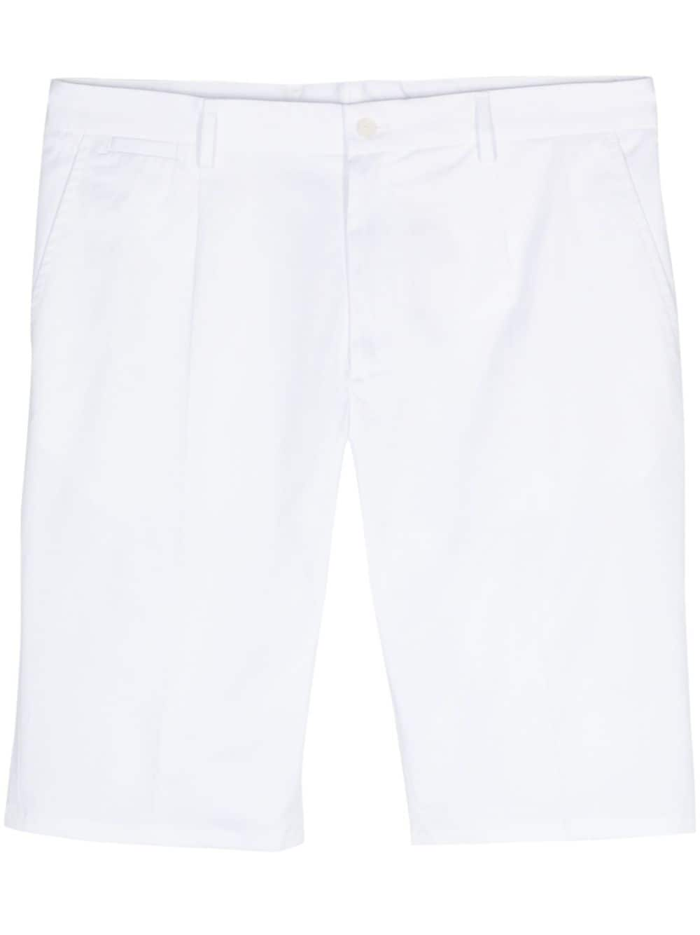 Dolce & Gabbana logo-embroidered bermuda shorts - White von Dolce & Gabbana