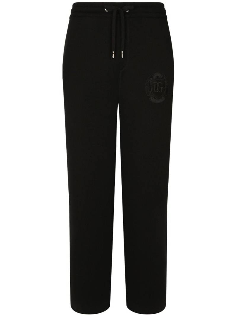 Dolce & Gabbana logo-embroidered track pants - Black von Dolce & Gabbana