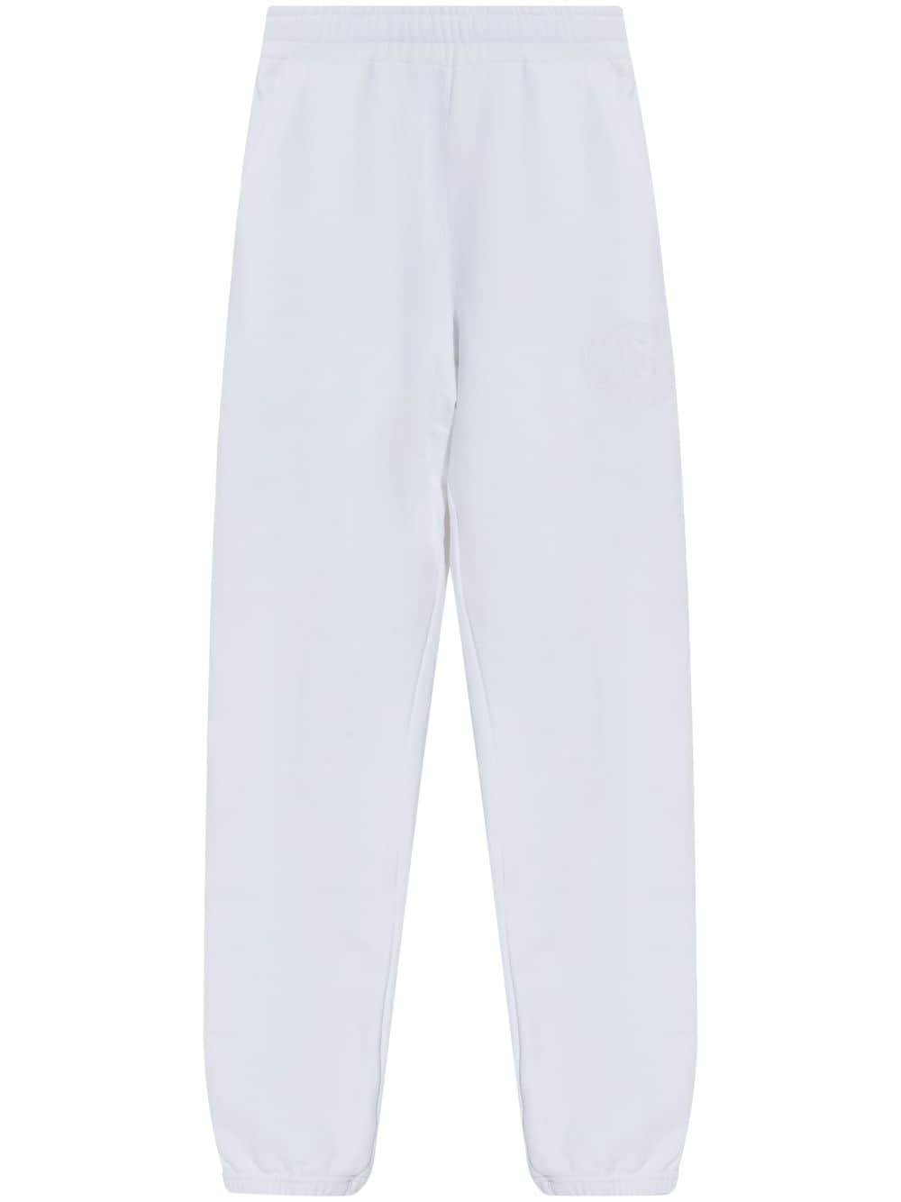 Dolce & Gabbana logo-embroidered track pants - White von Dolce & Gabbana