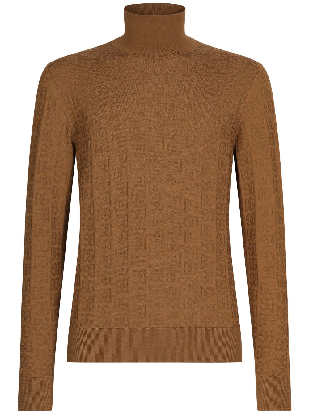 Dolce & Gabbana logo-embroidery knitted top - Brown von Dolce & Gabbana