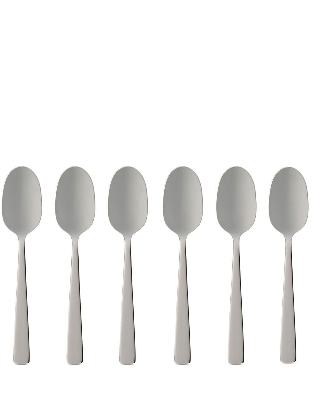 Dolce & Gabbana logo-engraved coffee spoons (set of six) - Silver von Dolce & Gabbana