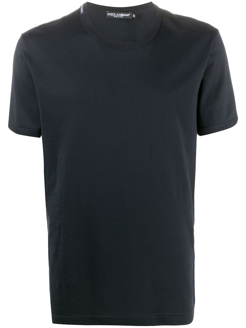 Dolce & Gabbana logo label V-neck T-shirt - Blue von Dolce & Gabbana