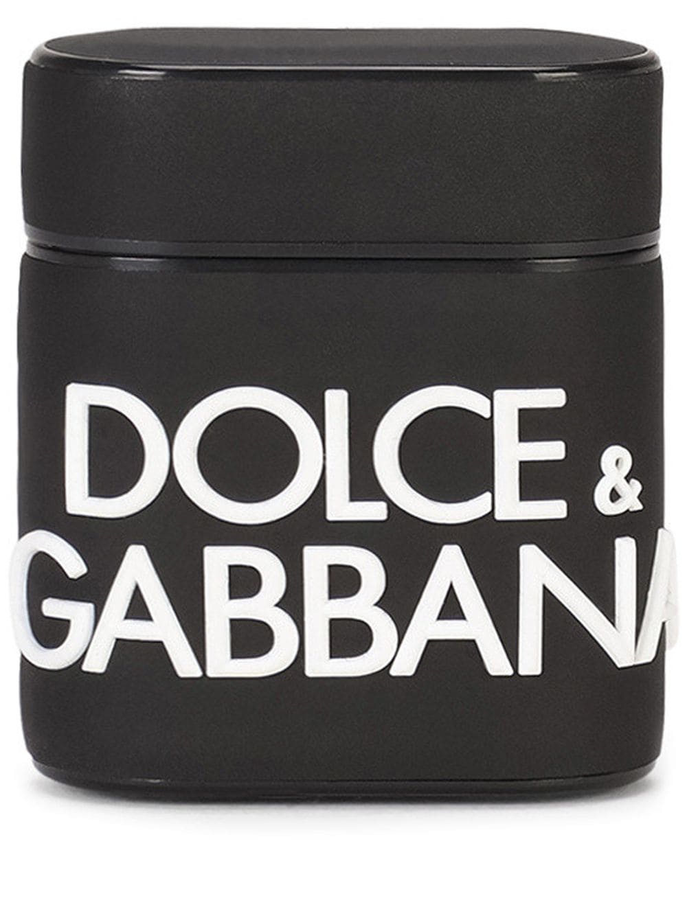 Dolce & Gabbana logo-lettering AirPods case - Black von Dolce & Gabbana