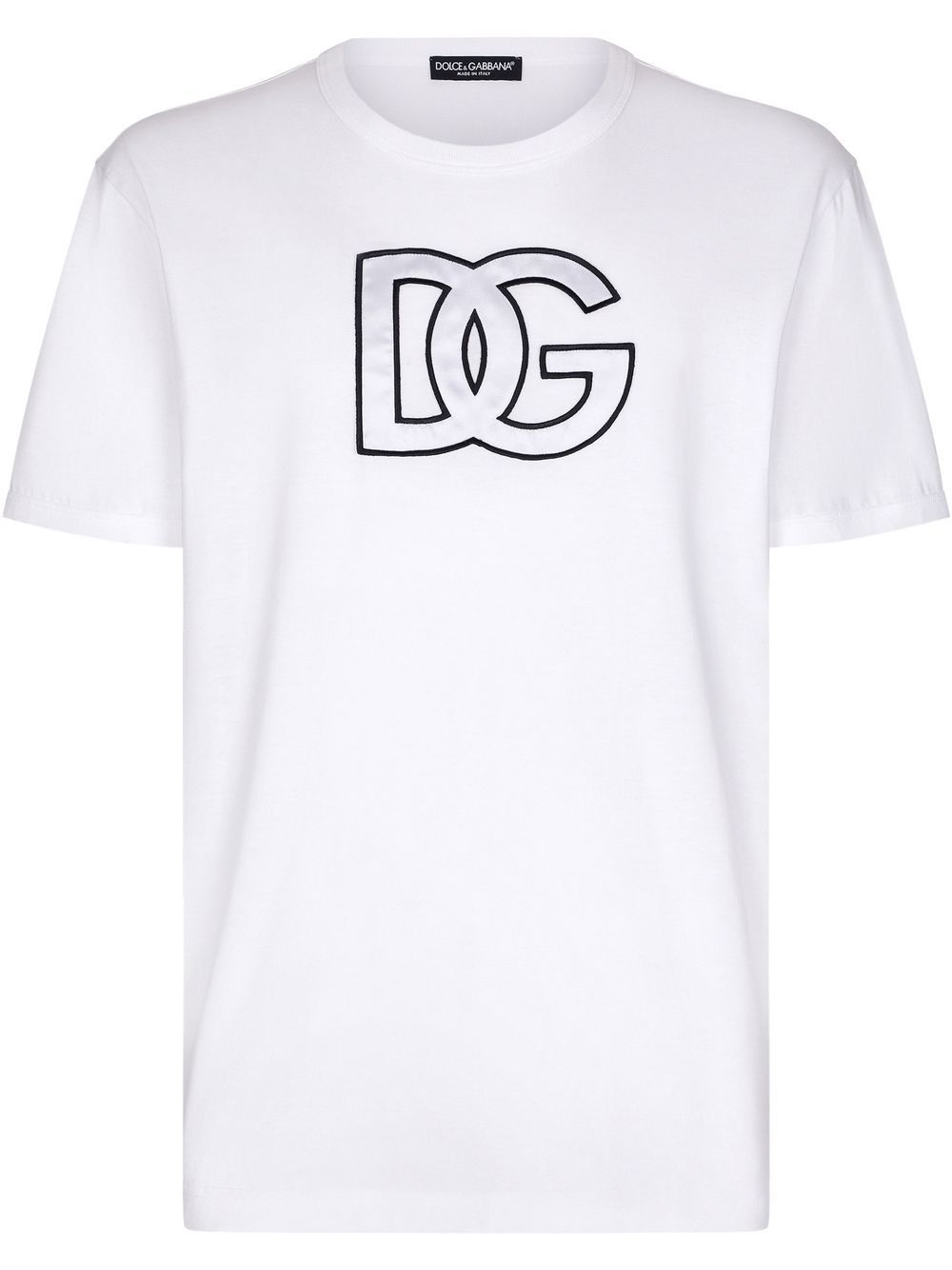 Dolce & Gabbana logo-monogram-print T-shirt - White von Dolce & Gabbana