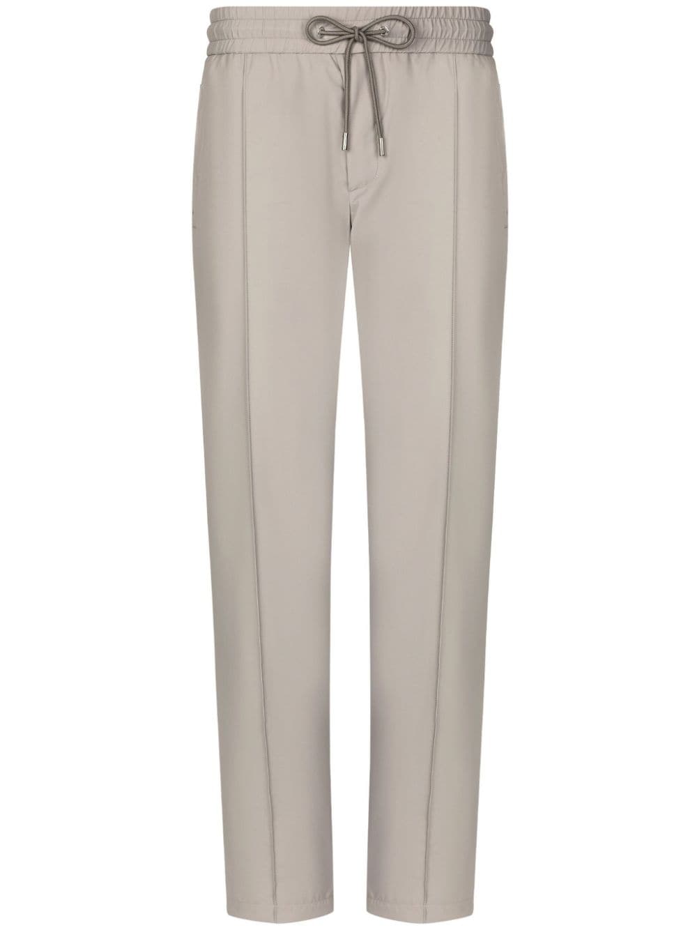 Dolce & Gabbana logo-patch drawstring track pants - Grey von Dolce & Gabbana