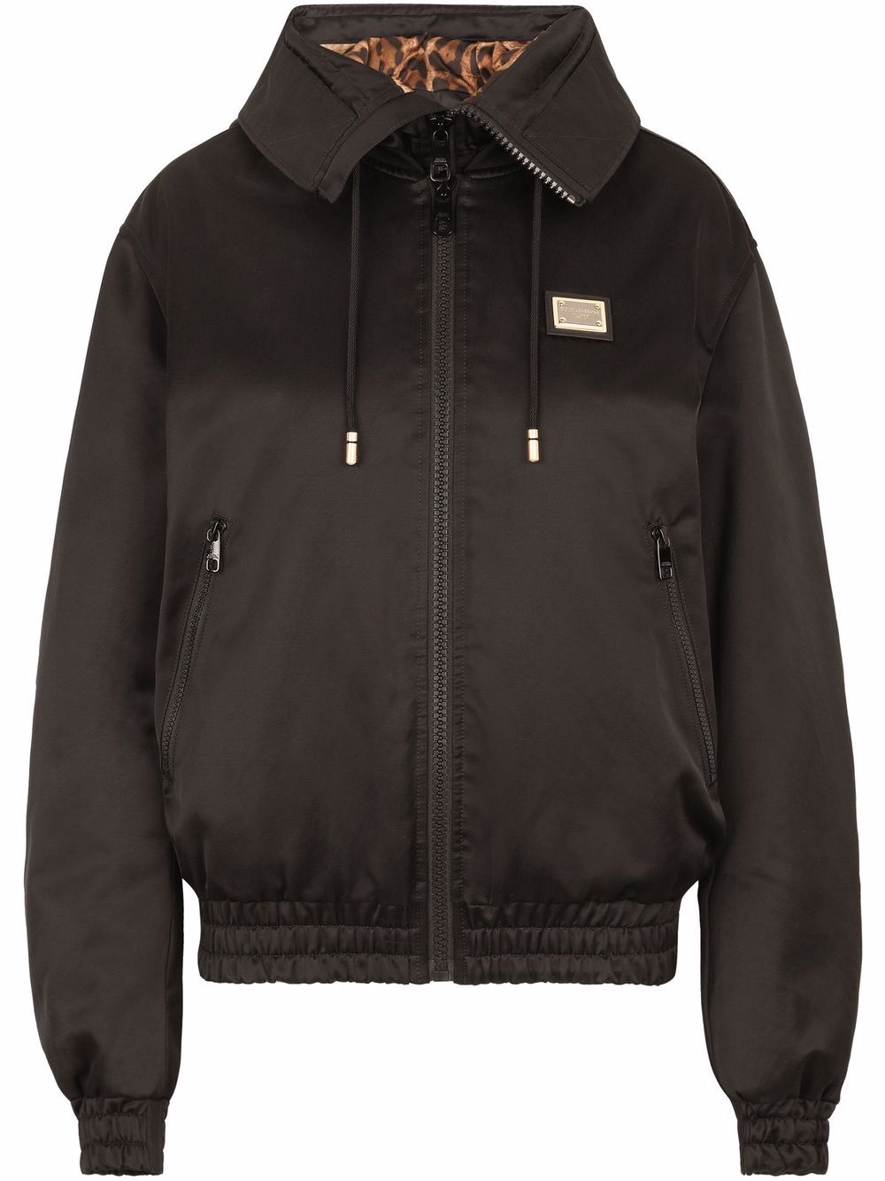 Dolce & Gabbana hooded gabardine jacket - Black von Dolce & Gabbana