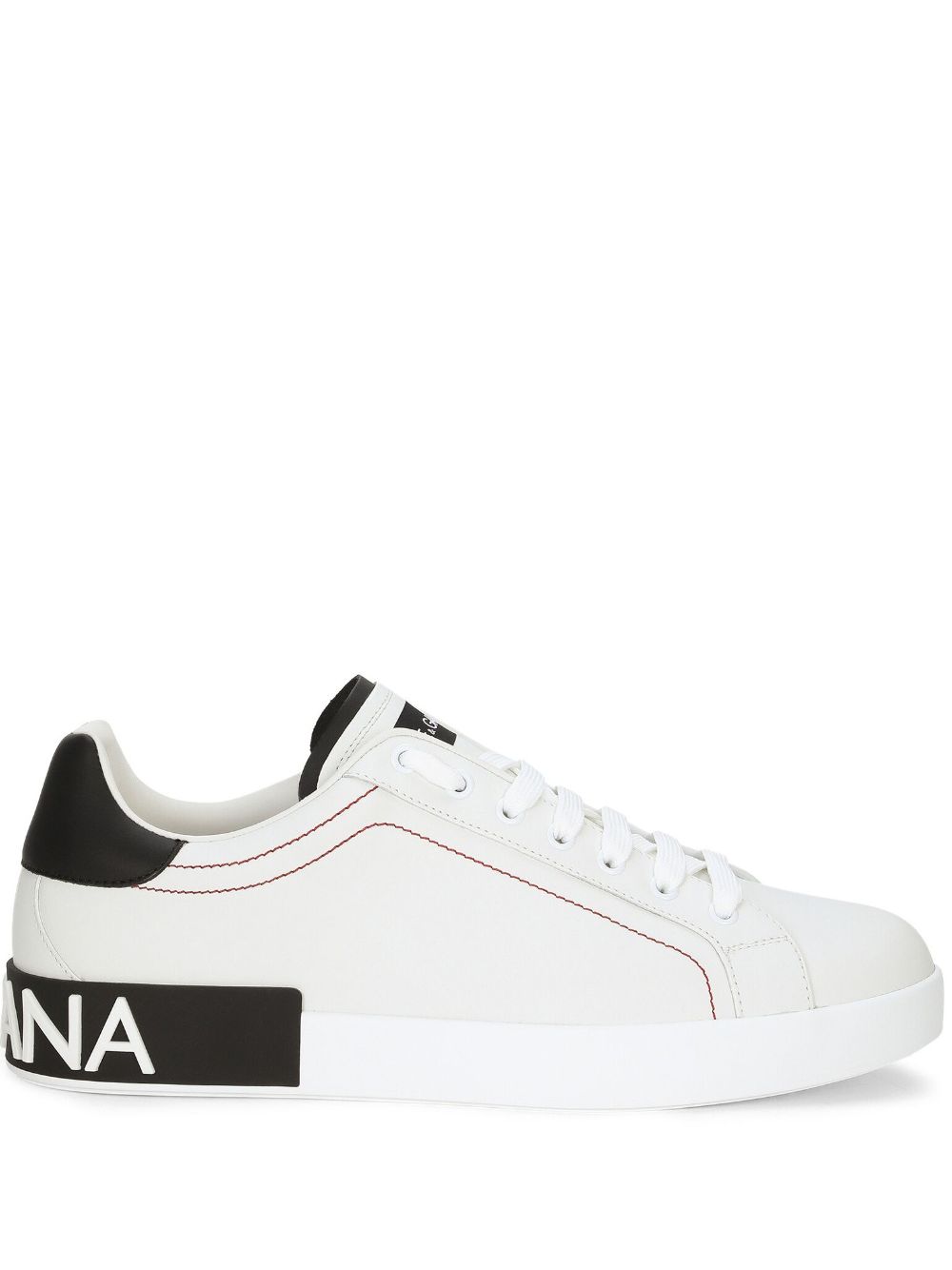 Dolce & Gabbana logo-patch low-top sneakers - White von Dolce & Gabbana