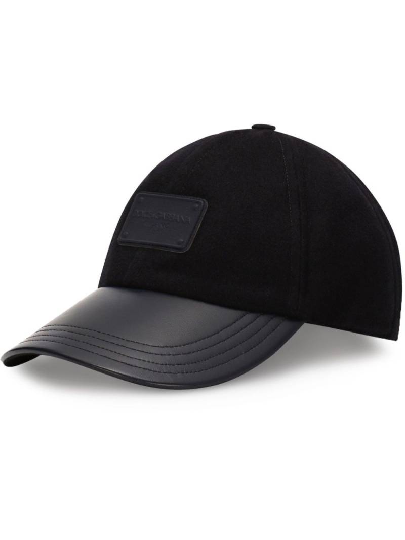 Dolce & Gabbana logo-patch tonal cap - Blue von Dolce & Gabbana