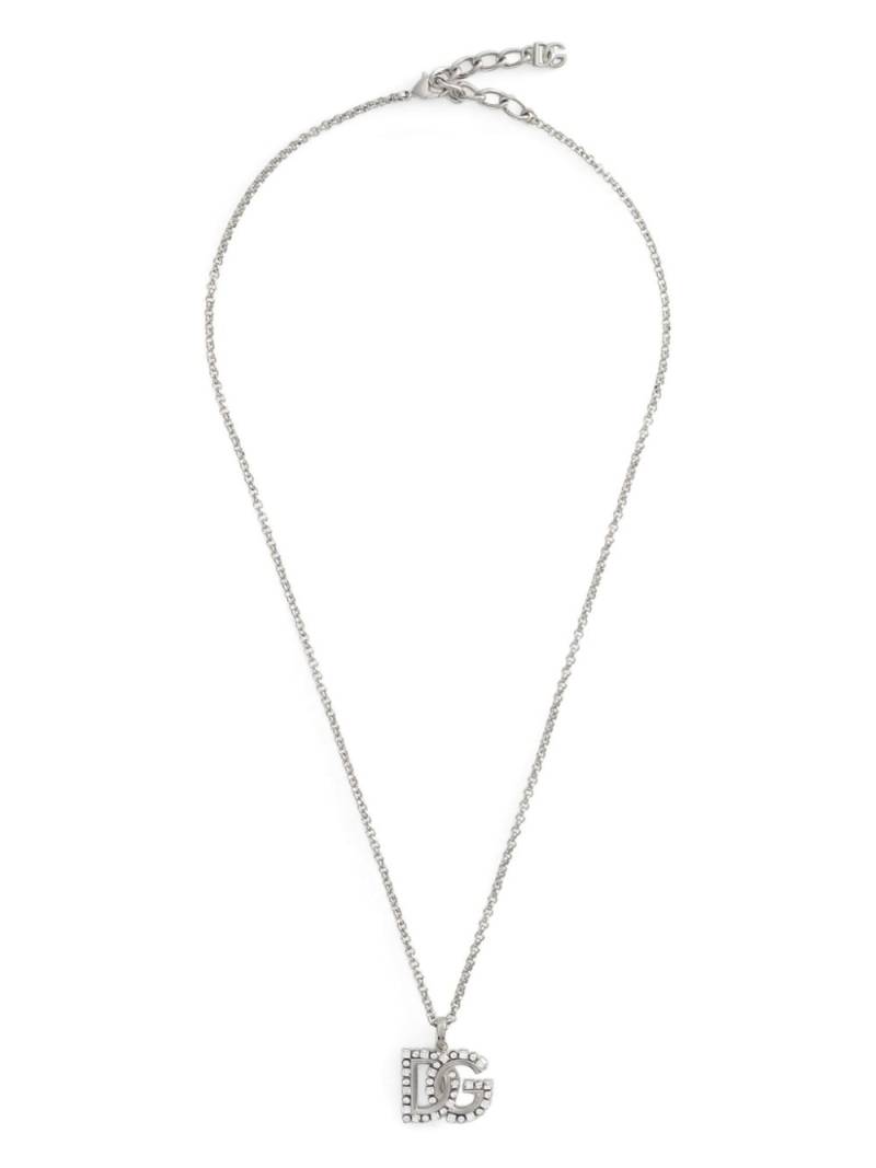 Dolce & Gabbana logo-pendant necklace - Silver von Dolce & Gabbana