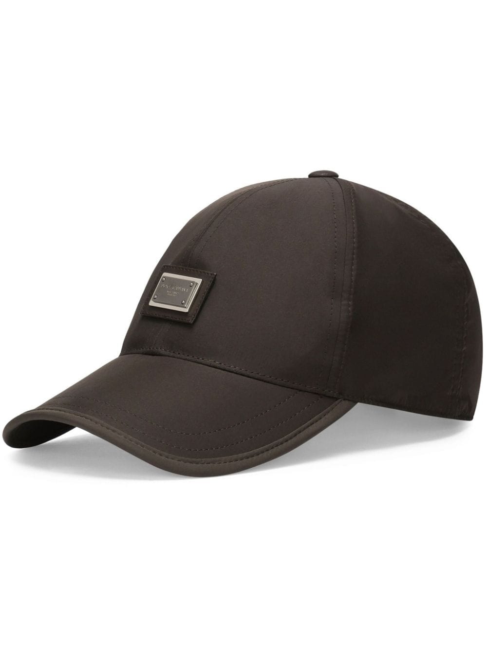 Dolce & Gabbana logo-plaque baseball cap - Brown von Dolce & Gabbana