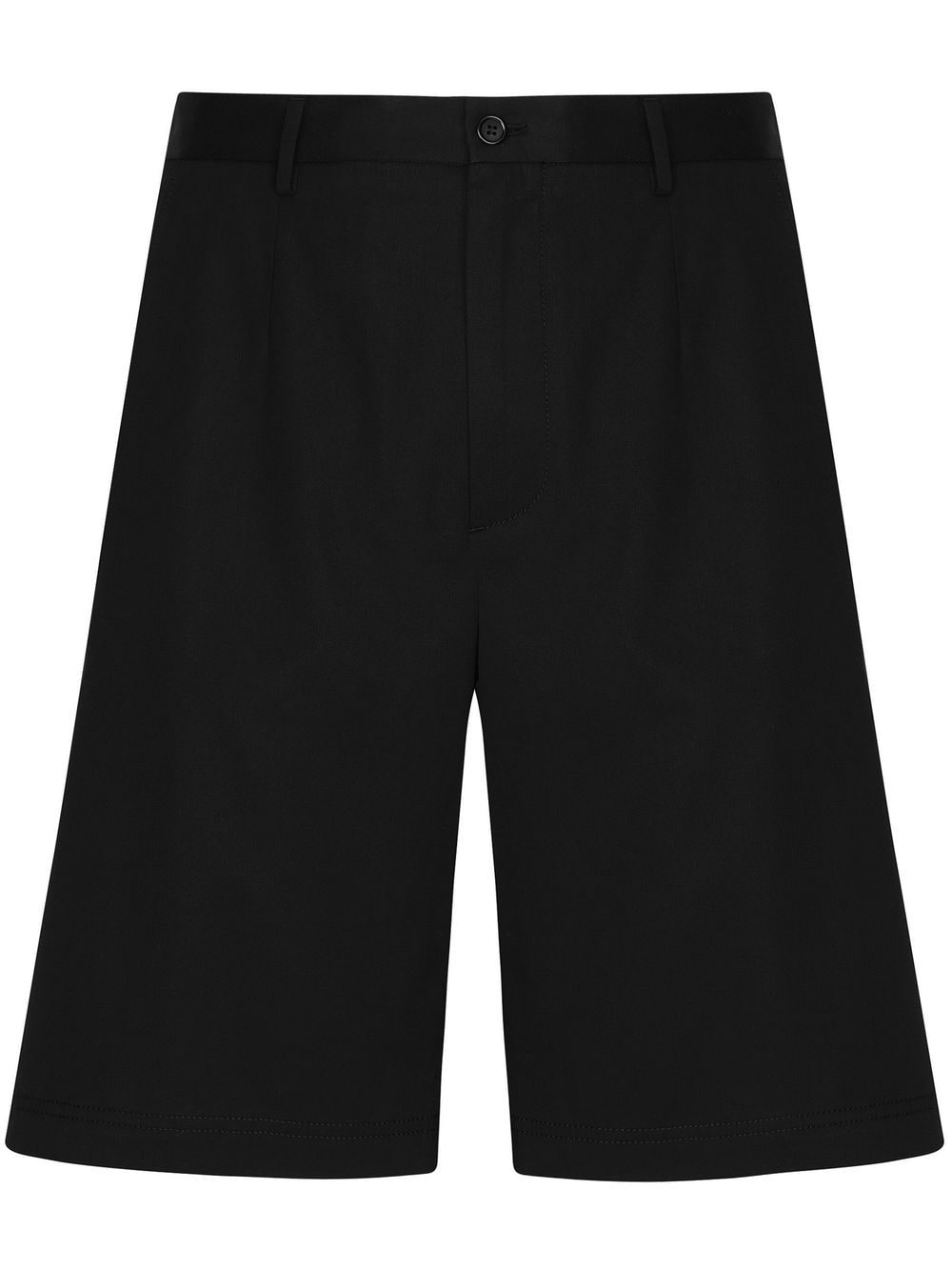 Dolce & Gabbana logo-tag cotton shorts - Black von Dolce & Gabbana