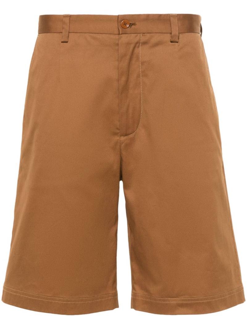 Dolce & Gabbana logo-plaque chino shorts - Brown von Dolce & Gabbana