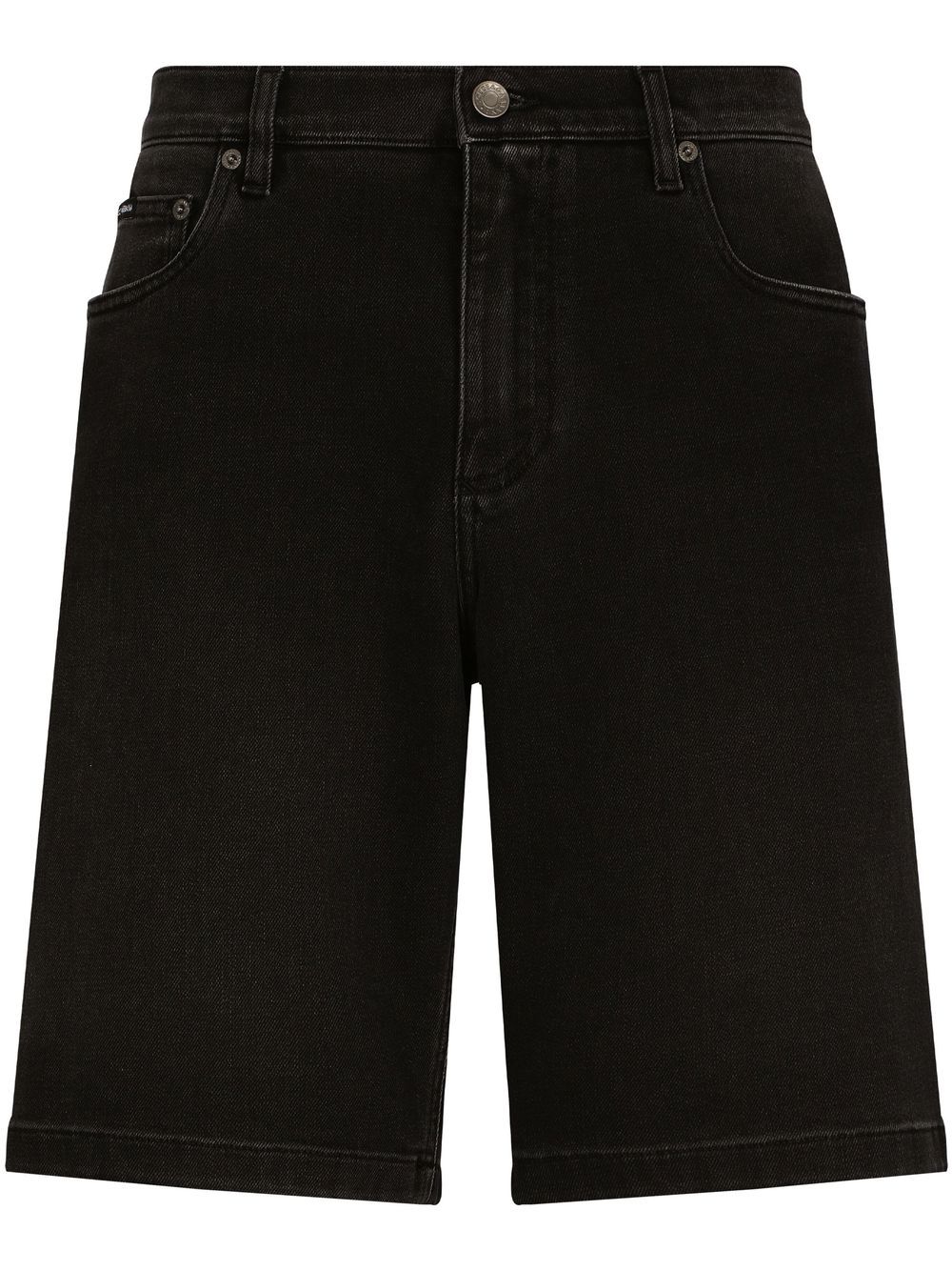 Dolce & Gabbana DG Essentials stretch denim shorts - Black von Dolce & Gabbana